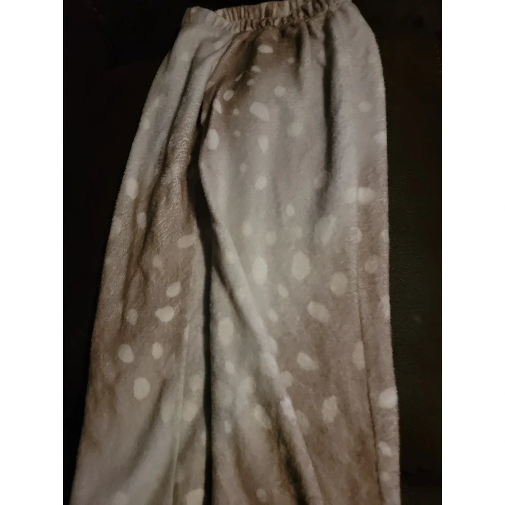 Justice Christmas holiday reindeer pajamas‎ size 8 fuzzy pants